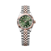 Rolex Lady-Datejust 28 mm Olive Green Set With Diamonds Dial Oystersteel and Everose Gold Jubilee Bracelet 279171-0007