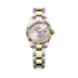 Rolex Lady-Datejust 28 mm Silver Set With Diamonds Dial 18 kt Yellow Gold Oyster Bracelet 279173-0004