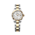 Rolex Lady-Datejust 28 mm White Mother-Of-Pearl Set With Diamonds Dial 18 kt Yellow Gold Oyster Bracelet 279173-0014
