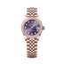 Rolex Oyster 28 mm Aubergine Set With Diamonds Dial 18 kt Everose Gold Jubilee 279135rbr-0011