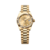Rolex Oyster 28 mm Champagne-Colour Set With Diamonds Dial 18k Yellow Gold President Bracelet 279178-0013