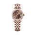 Rolex Oyster 28 mm Chocolate Dial 18 kt Everose Gold Jubilee 279135rbr-0008