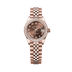 Rolex Oyster 28 mm Chocolate Dial 18 kt Everose Gold Jubilee 279135rbr-0012