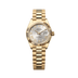 Rolex Oyster 28 mm Silver Dial 18k Yellow Gold President Bracelet 279178-0020