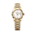 Rolex Oyster 28 mm White Dial 18k Yellow Gold President Bracelet 279178-0029