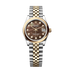 Rolex Oyster 31 mm Black Mother-Of-Pearl Set With Diamond Dial Yellow Rolesor - Combination Of Oystersteel And Yellow Gold Jubilee 278243-0024