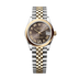 Rolex Oyster 31 mm Dark Grey Set With Diamond Dial Yellow Rolesor - Combination Of Oystersteel And Yellow Gold Jubilee 278243-0018