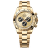 Rolex Oyster 40 mm Golden and Bright Black Dial 18k Yellow Gold Oysterflex 126508-0006