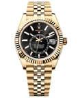 Rolex Sky-Dweller 42 mm Bright Black Dial 18k Yellow Gold Jubilee 336938-0005 - WATCHXNYC