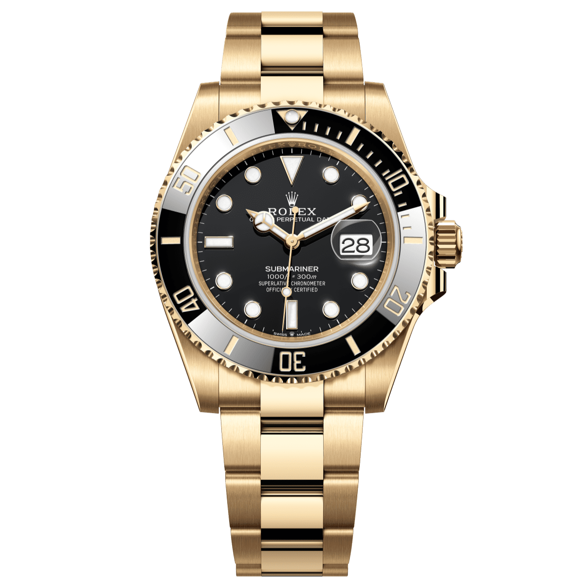 Rolex Submariner Date 41 mm Black Dial 18 Kt Yellow Gold Oyster Bracelet 126618ln-0002 - WATCHXNYC
