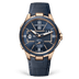 Ulysse Nardin Blast Dual Time 42 mm Blue Dial 18k Rose Gold Leather Strap 242-20/43