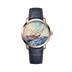 Ulysse Nardin Classico Manara Manufacture 40 mm Ocean Blue Dial 18k Rose Gold Leather Strap 3202-136LE-2/MANARA.01