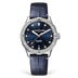 Ulysse Nardin Diver 39 mm Dark Blue Dial with Diamonds Stainless Steel Leather Strap 8163-182B.1/13
