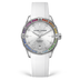 Ulysse Nardin Diver Rainbow 39 mm Silver  Dial with Diamonds Stainless Steel Rubber Strap 8163-182B1LE-1A-RAIN/3A