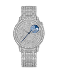 Vacheron Constantin Égérie moon phase jewellery 37 mm Diamond Paved Dial White Gold Bracelet 8016F/127G-B499 - WATCHXNYC