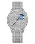 Vacheron Constantin Égérie moon phase jewellery 37 mm Diamond Paved Dial White Gold Bracelet 8016F/127G-B499 - WATCHXNYC