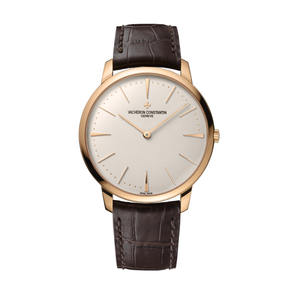 Vacheron Constantin Patrimony manual-winding 40 mm Silver Dial 18K Pink Gold   Leather Strap 81180/000R-9159 - WATCHXNYC