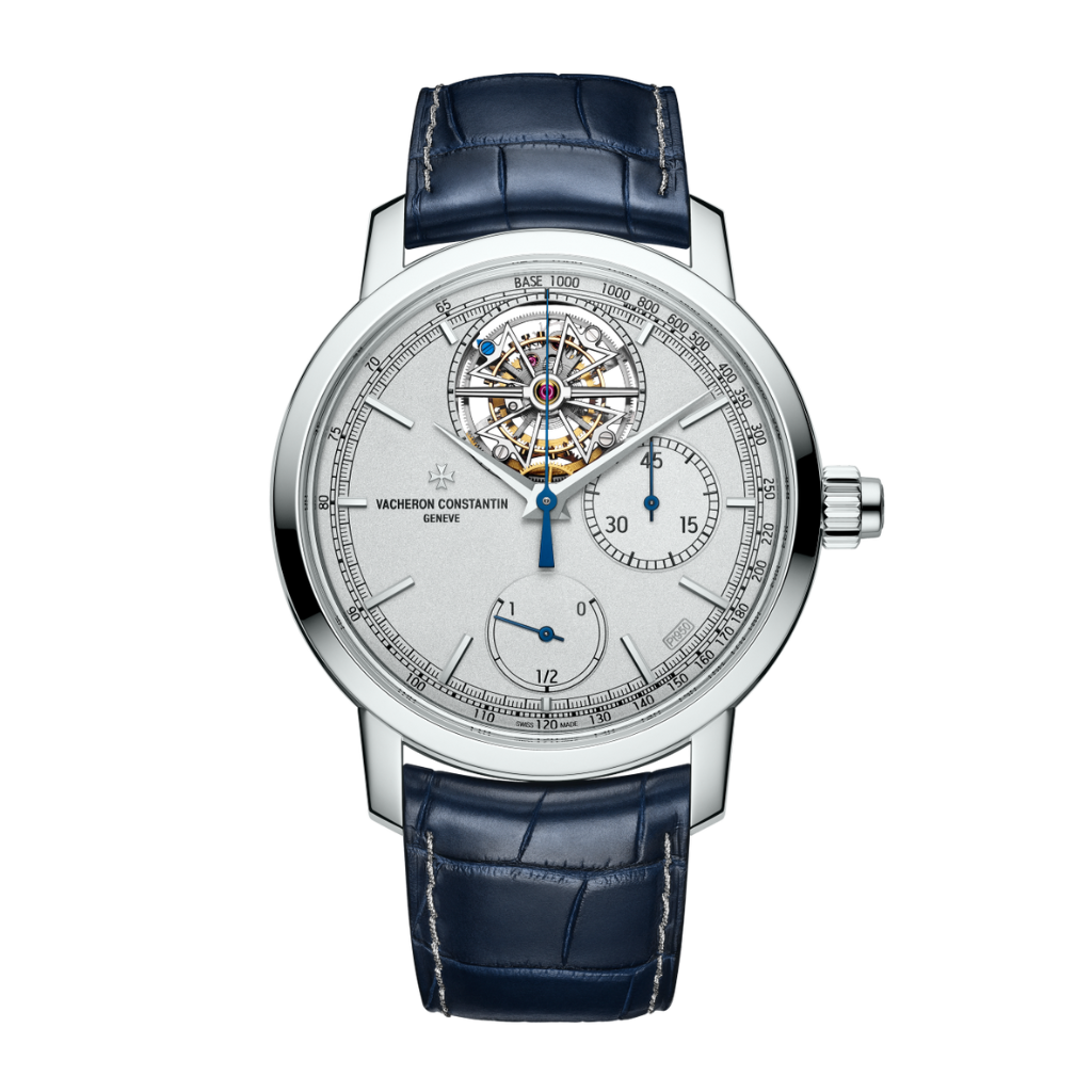 Vacheron Constantin Traditionnelle tourbillon chronograph Collection Excellence Platine 42.5 mm Silver Dial Platinum   Leather Strap 5100T/000P-H041 - Wrist Boutique