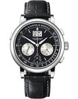 A. Lange & Sohne DATOGRAPH UP/DOWN 41 mm Black Dial Platinum   Leather Strap 405.035 / LSLS4052AD - WATCHXNYC