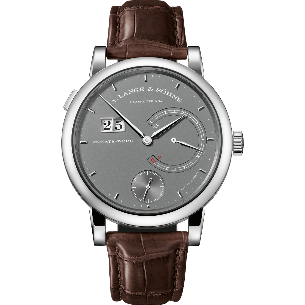 A. Lange & Sohne LANGE 31 45.9 mm Grey Dial 18-Carat White Gold   Leather Strap 130.039F / LSLS1303AC - WATCHXNYC