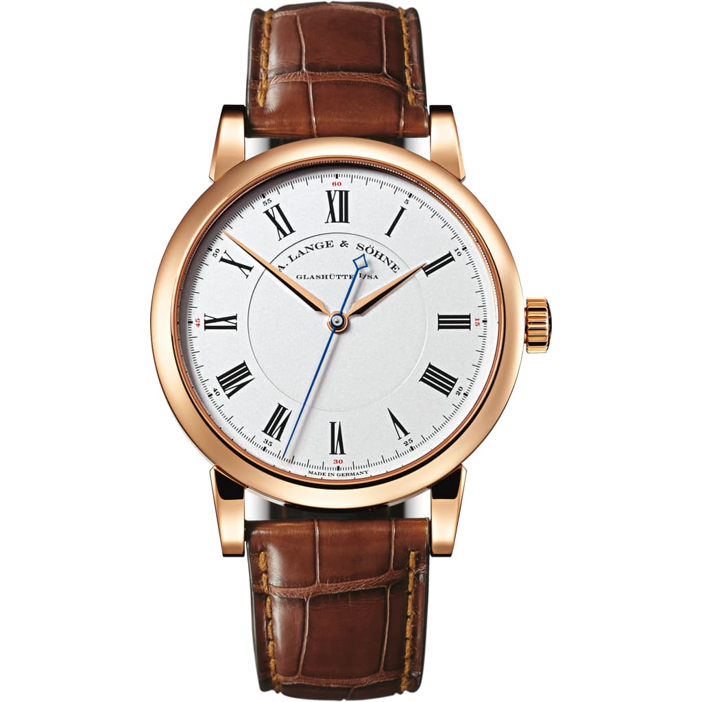 A. Lange & Sohne Richard Lange 40.5 mm Silver Dial 18K Pink Gold   Leather Strap 232.032 / LSLS2324AD - WATCHXNYC