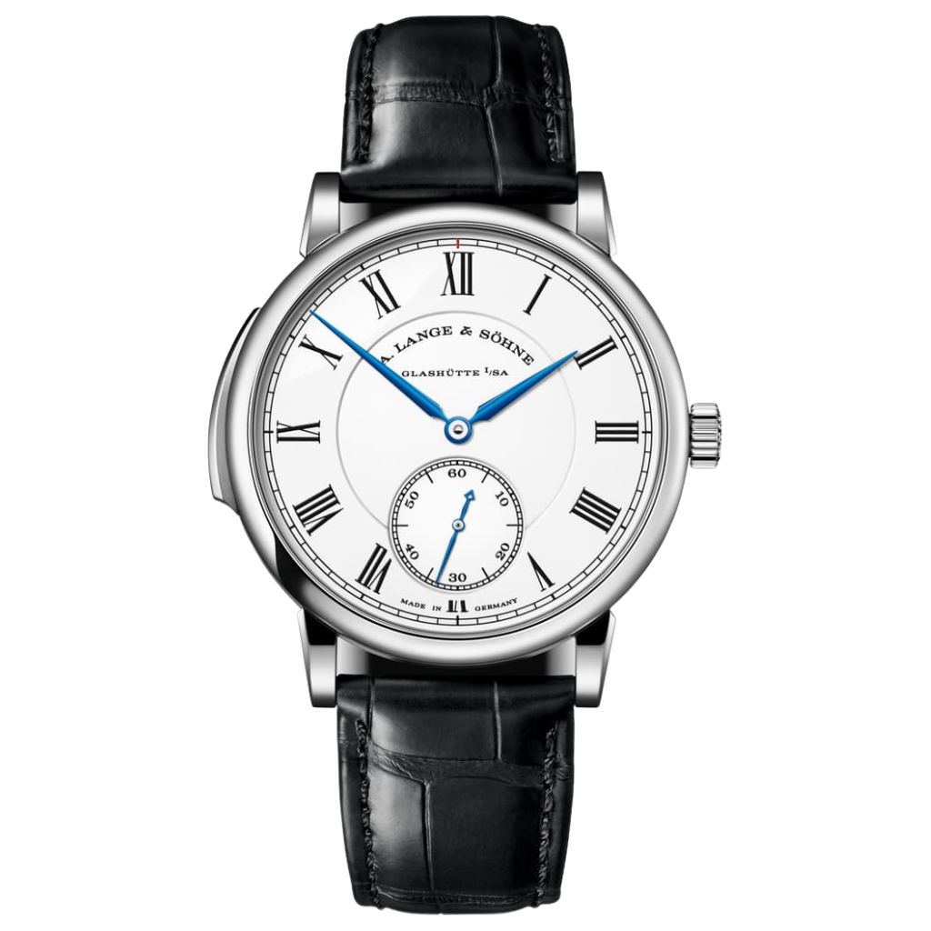 A. Lange & Sohne Richard Lange Minute Repeater 39 mm White Dial Platinum   Leather Strap 606.079F / LSLS6062AA - WATCHXNYC