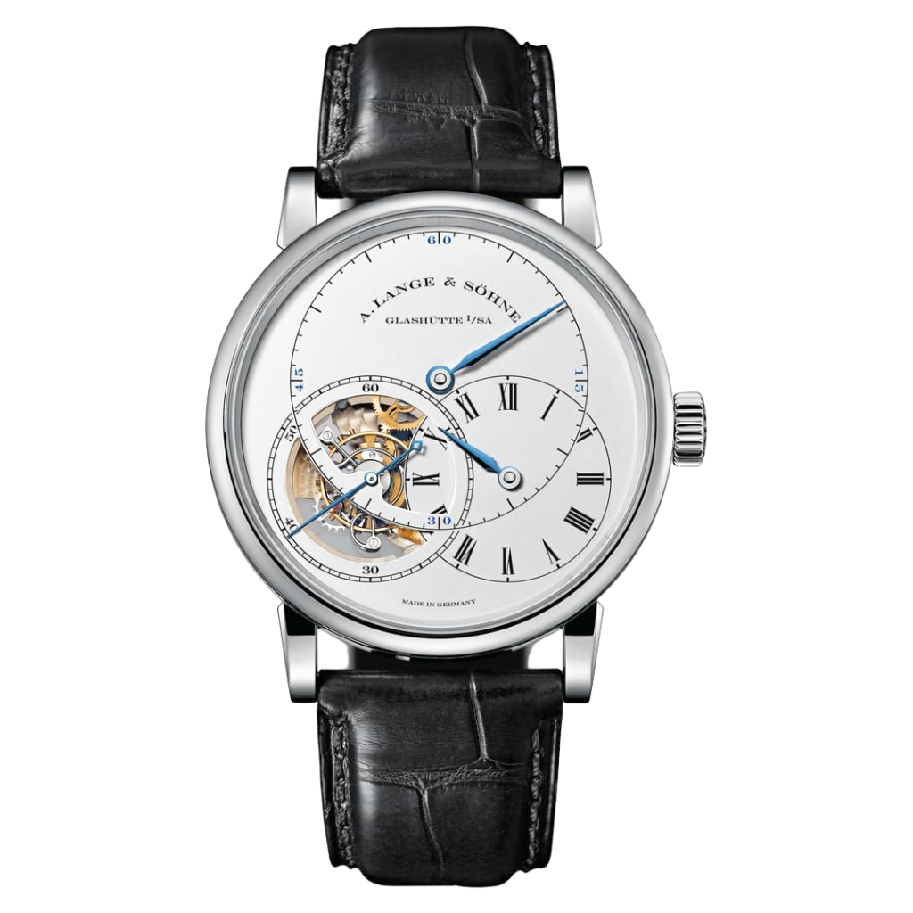 A. Lange & Sohne Richard Lange Tourbillon "Pour Le Mérite" 41.9 mm Silver Dial 18k White Gold   Leather Strap 760.026F / LSLS7603AC - WATCHXNYC