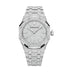Audemars Piguet Royal Oak Selfwinding 37 mm Diamond Paved Dial 18-Carat White Gold Bracelet 15552BC.ZZ.1358BC.01