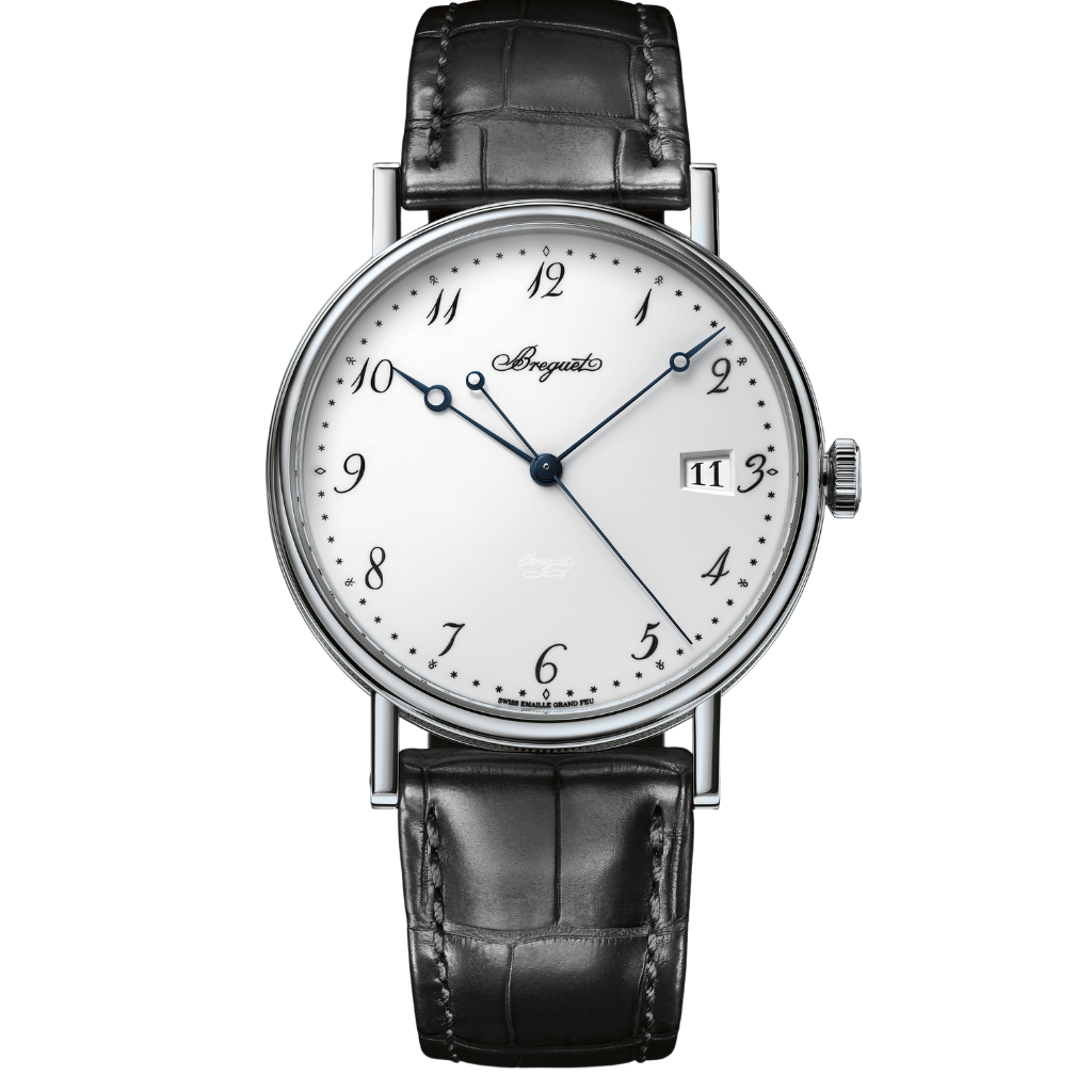 Breguet Classique 5177 38 mm Silver Dial 18k White Gold Leather Strap 5177BB/29/9V6 - WATCHXNYC