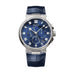 Breguet Marine 42.3 mm Blue Dial Titanium Blue Leather Strap 5527TI/Y1/9WV