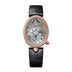 Breguet Reine 36.50 x 28.45 mm Silvered Gold Dial with Diamonds 18k Rose Gold Black Leather Strap 8908BR/5T/964/D00D3L