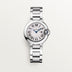 Cartier Ballon Bleu 28 mm Steel Silver Dial Bracelet WSBB0067
