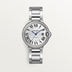 Cartier Ballon Bleu 36 mm Steel Silver Dial Bracelet W4BB0024