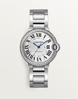Cartier Ballon Bleu 36 mm Steel Silver Dial Bracelet W4BB0024 - WATCHXNYC