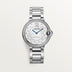 Cartier Ballon Bleu 36 mm Steel Silver Sunray Dial Bracelet W4BB0036