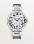 Cartier Ballon Bleu 40 mm Steel Silver Dial Bracelet WSBB0040 - WATCHXNYC