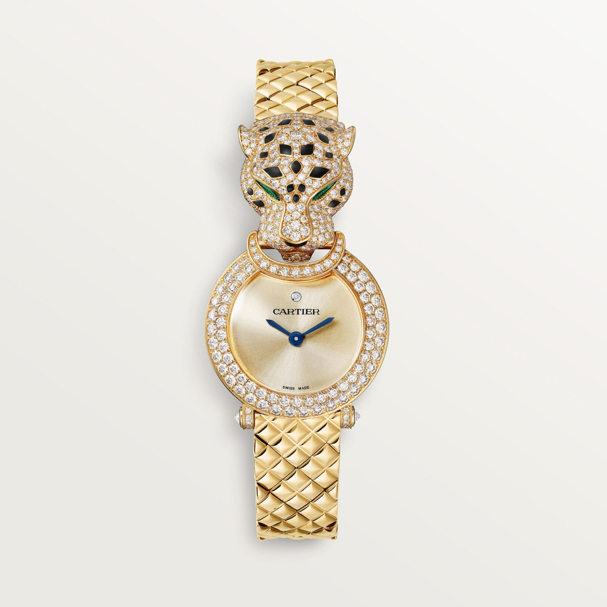 Cartier Panthère 23.6 mm 18k Yellow Gold Golden Dial Bracelet HPI01509 - WATCHXNYC
