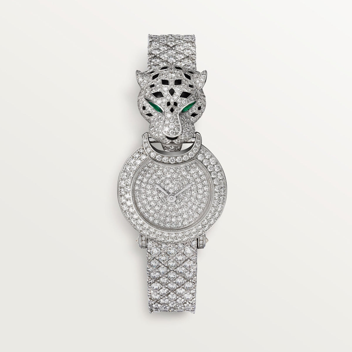Cartier Panthère 23.6 mm White Gold Diamond Dial Bracelet HPI01425 - WATCHXNYC
