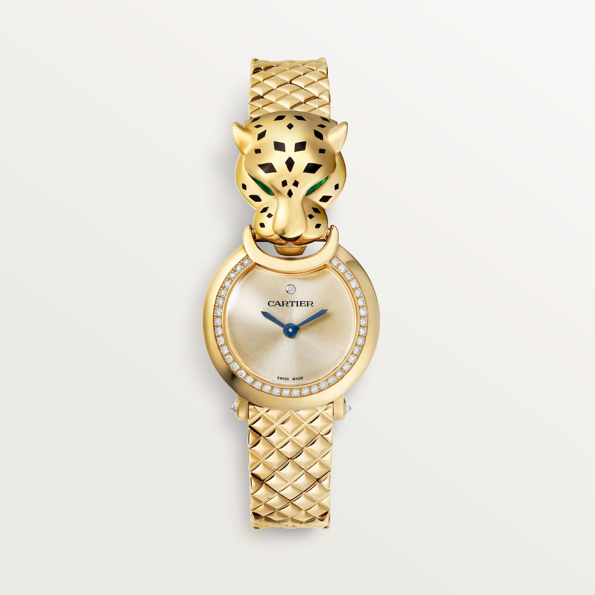 Cartier Panthère 23.6 mm Yellow Gold Golden Dial Bracelet HPI01380 - WATCHXNYC