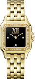 Cartier Panthère Medium 18k Yellow Gold Black Lacquer Dial Bracelet WJPN0044