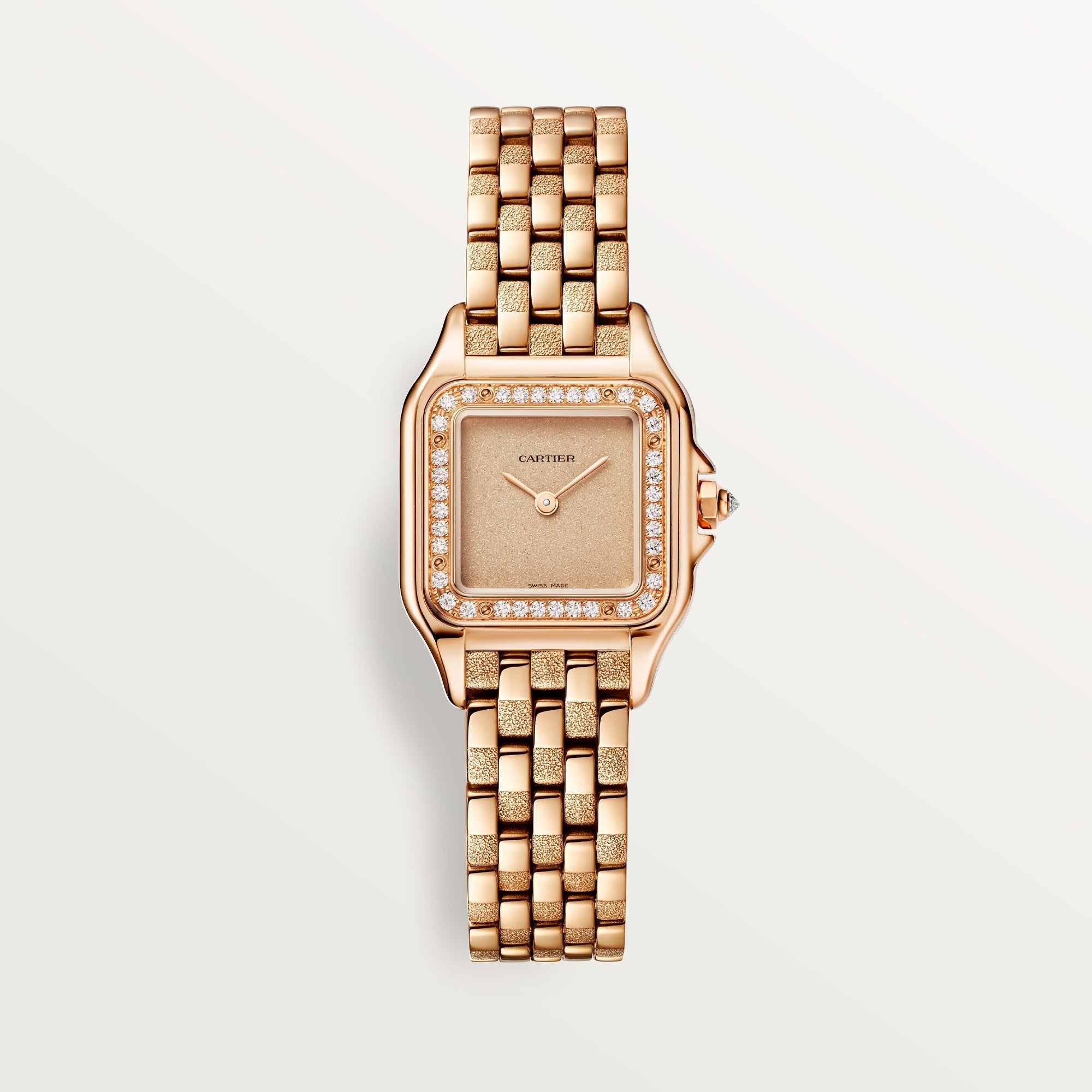 Cartier Panthère Small 18k Rose Gold Golden Dial Bracelet WJPN0058 - WATCHXNYC