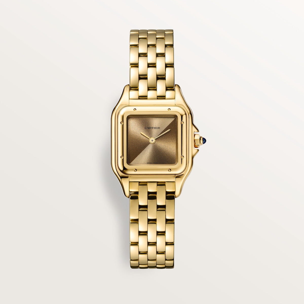 Cartier Panthère Small 18k Yellow Gold Brown Dial Bracelet WGPN0031 - WATCHXNYC