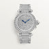 Cartier Pasha 35 mm White Gold Diamond Paved Dial Bracelet HPI01392