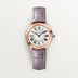 Cartier Ronde Louis 29 mm 18k Rose Gold Beige Dial Semi-Matte Purple  Leather WGRN0013