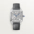 Cartier Santos Large 43.5 mm x 31.4 mm Grey Dial  Steel  Leather Strap WHSA0032