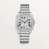 Cartier Santos Medium 41.9 mm x 35.1 mm Sunray Dial Steel Bracelet W4SA0005