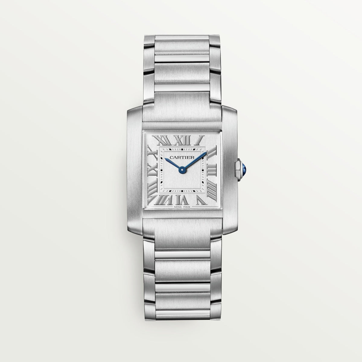Cartier Tank Française Medium Steel Silver Dial Bracelet WSTA0074 - WATCHXNYC