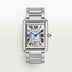 Cartier Tank Must Extra 41 mm x 31 mm Large Silver DialSteel Bracelet WSTA0053