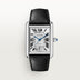 Cartier Tank Must Extra Large Steel Silver Dial Black  Strap WSTA0040