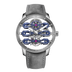 Girard-Perregaux Tourbillon with Three Flying Bridges Bucherer BLUE 44 mm Transparent Dial Titanium   Leather Strap 99296-21-3128-5GX